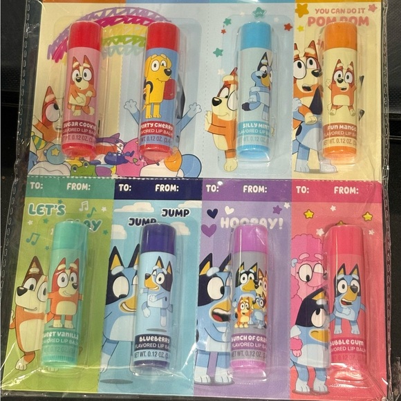 Bluey 8 Tear & Share Flavored Lip Balm - Picture 2 of 3